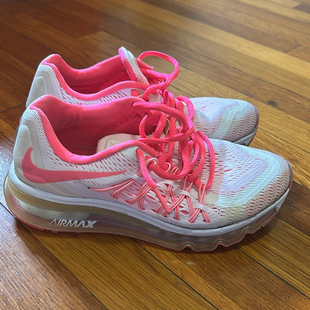 Nike Air Max Pink and White 4 Youth
